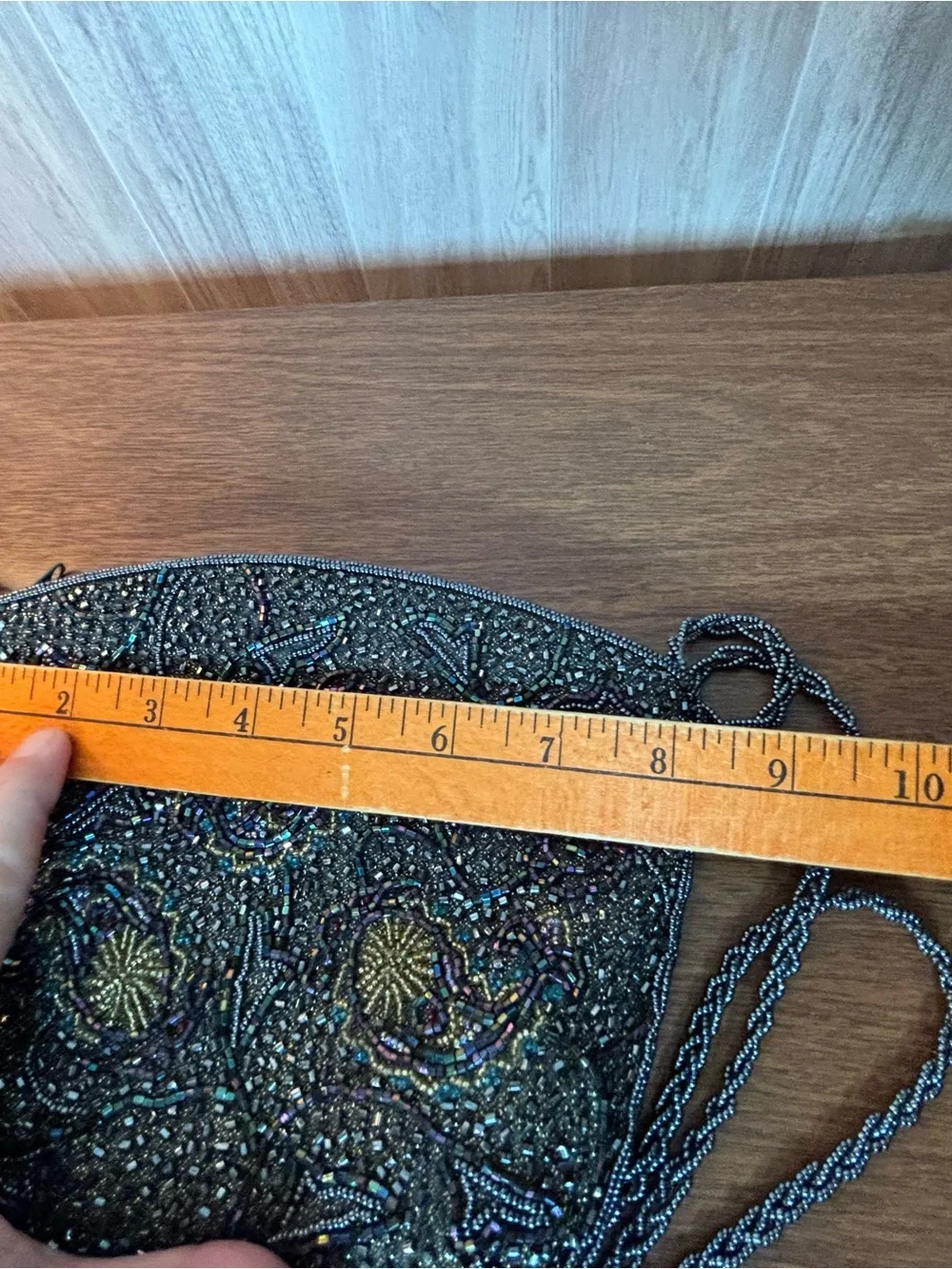 Vintage Beaded Evening Clutch Bag Excellent Condition